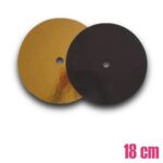 Podkład pod tort piętrowy z tektury konstrukcyjny 16 18 20 22 24 26 cm złoty czarny