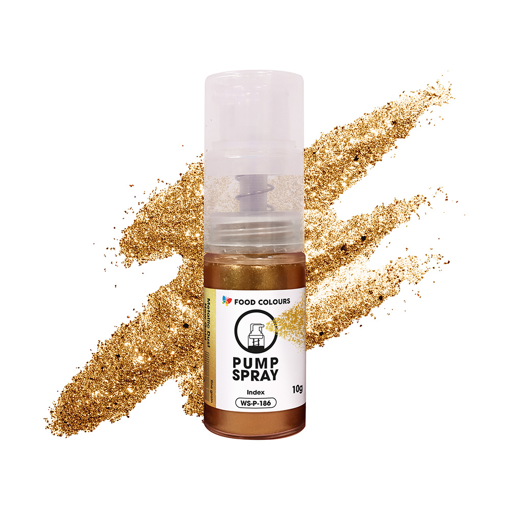 Barwnik w sprayu z pompką złoty 10 g Food Colours