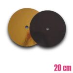 Podkład pod tort piętrowy z tektury konstrukcyjny 16 18 20 22 24 26 cm złoty czarny