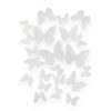 Białe waflowe motylki na tort 23 sztuki