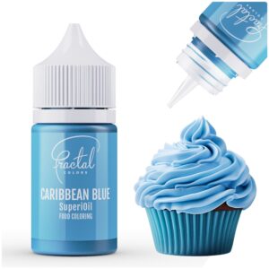Niebieski olejowy barwnik spożywczy Caribbean Blue Fractal