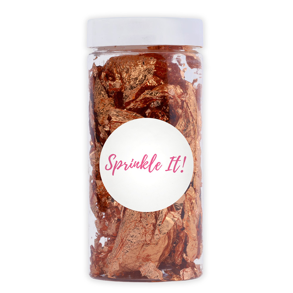 Płatki rosegold do dekoracji wypieków Sprinkle It!