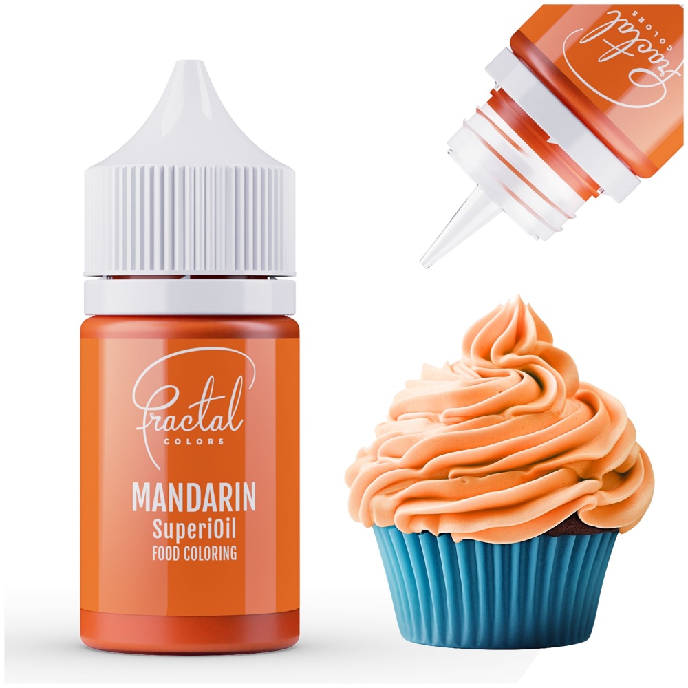 Pomarańczowy olejowy barwnik spożywczy Mandarin Fractal