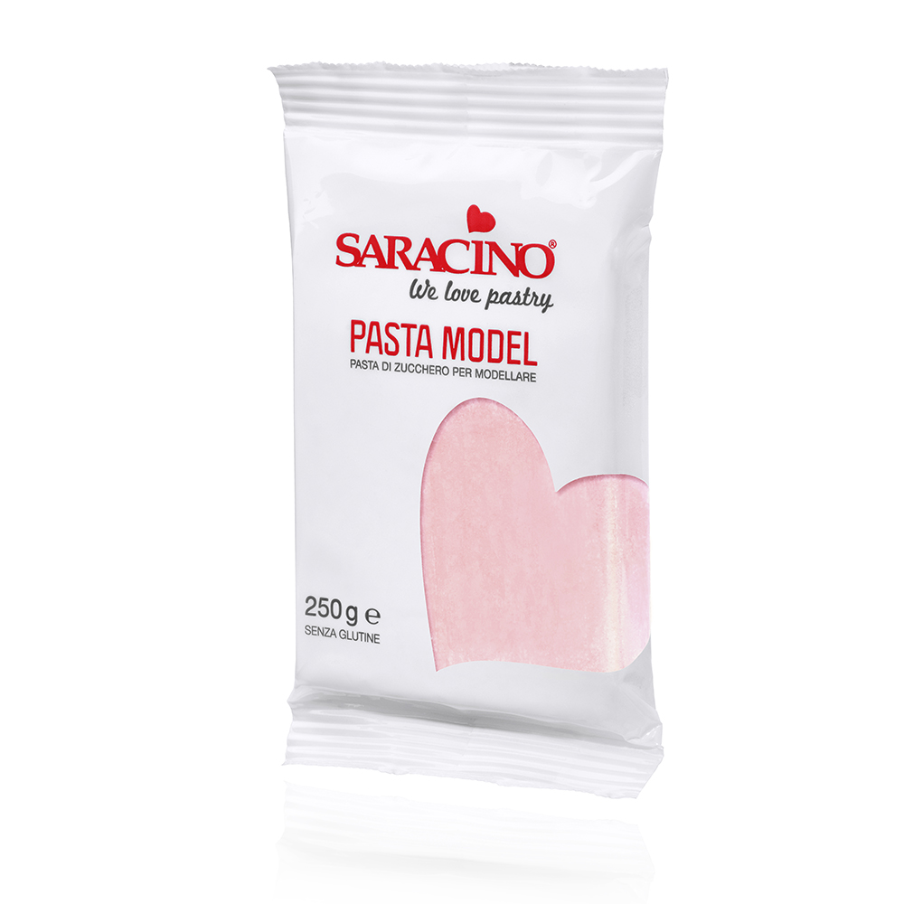Jasnoróżowa masa cukrowa 250 g Saracino