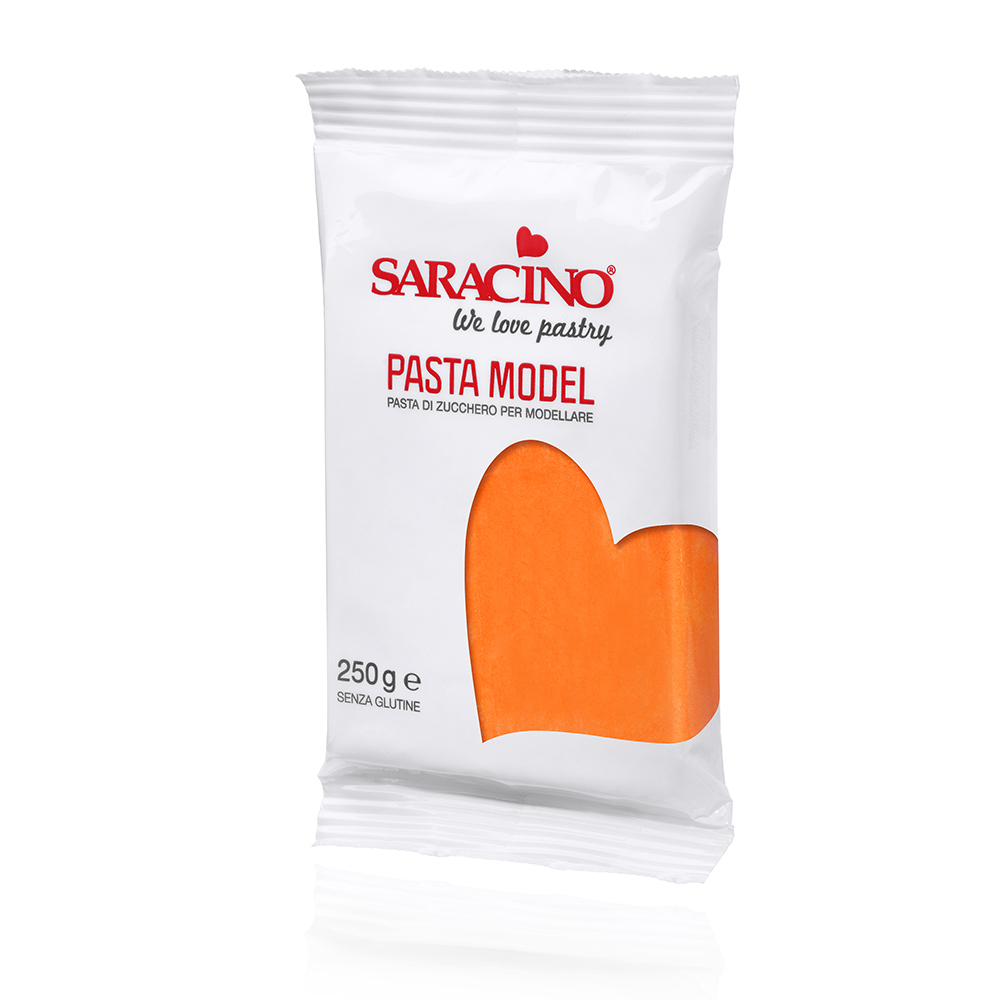 Pomarańczowa masa cukrowa 250 g Saracino