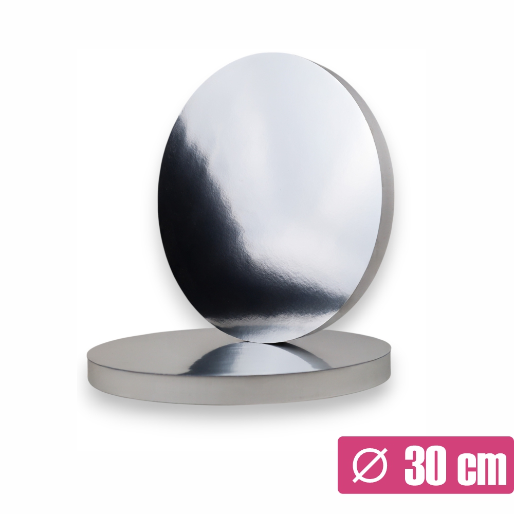 Srebrny podkład pod tort 30 cm