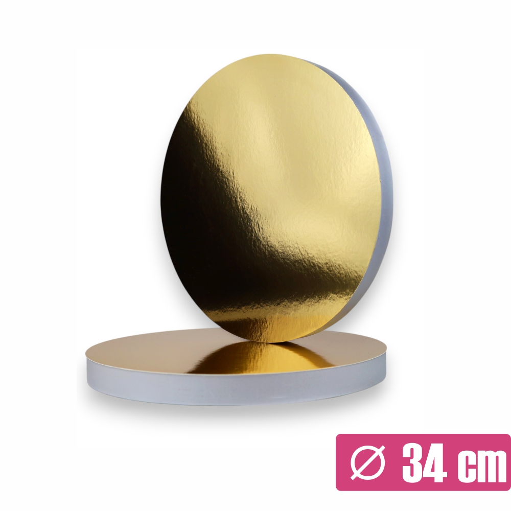 Złoty podkład pod tort 34 cm