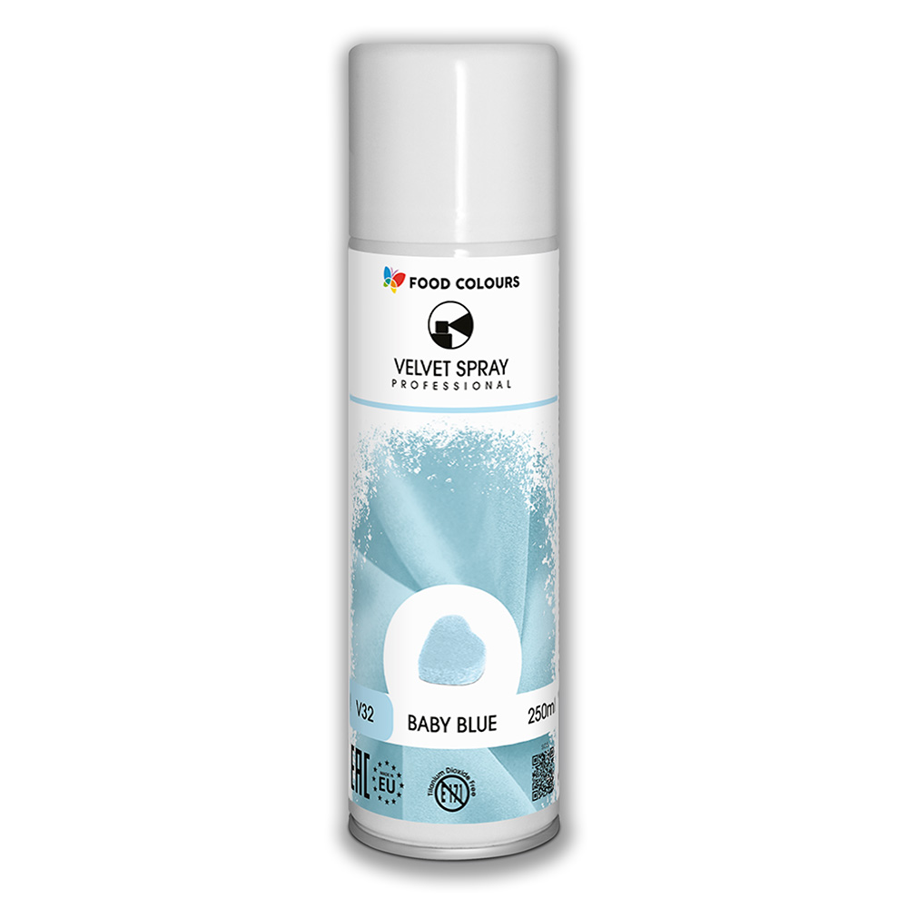 Jadalny zamsz w sprayu błękitny Food Colours