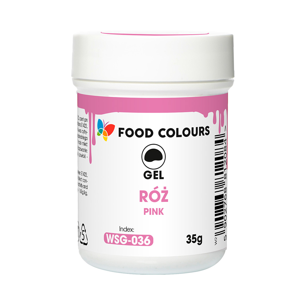 Różowy barwnik w żelu