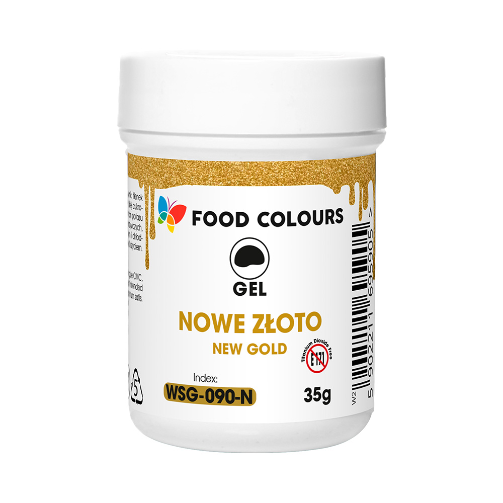 Złoty barwnik w żelu