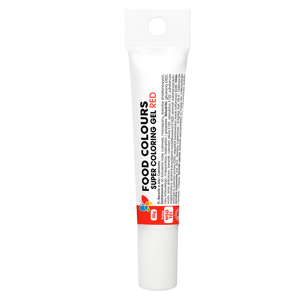 Czerwony żelowy barwnik spożywczy 20g