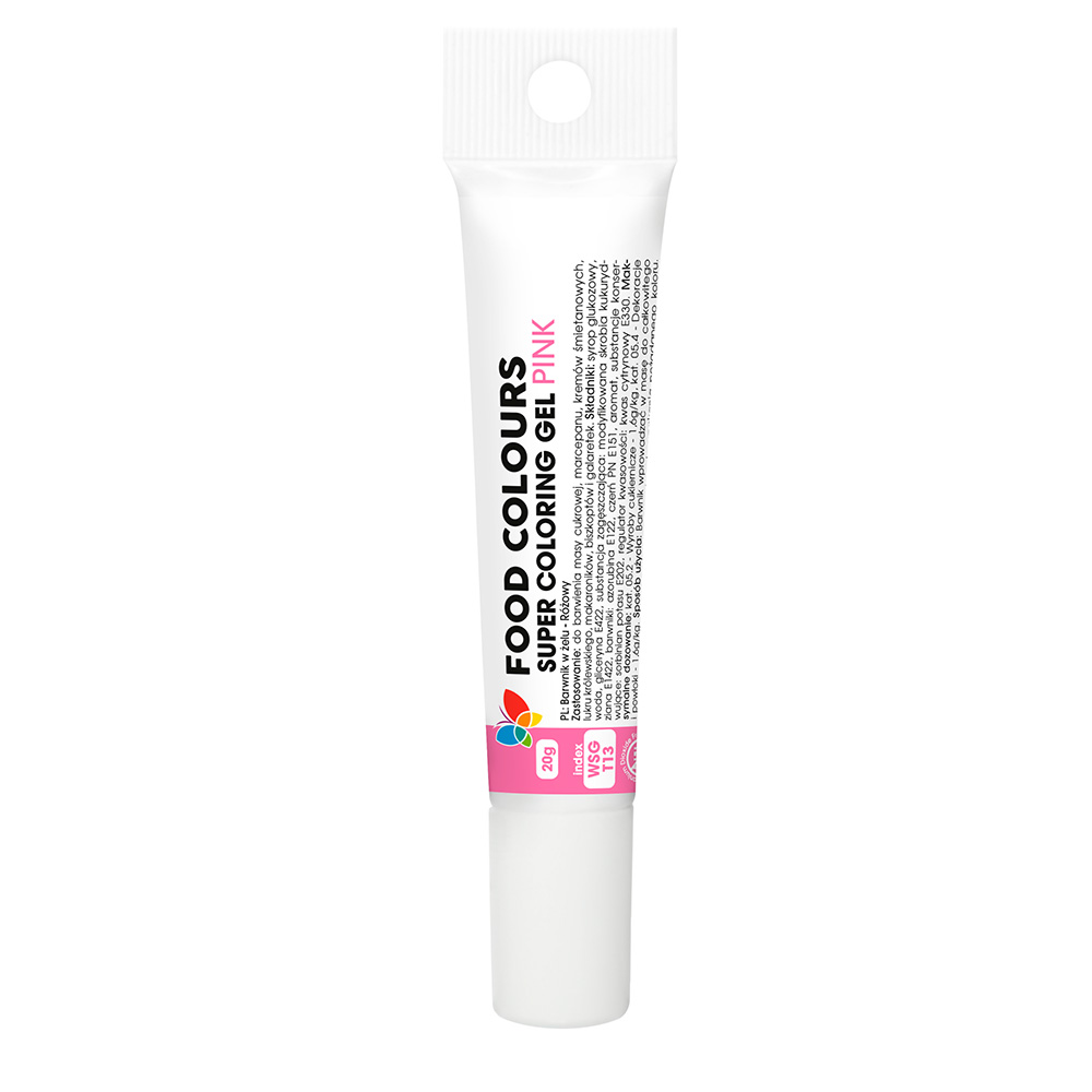 Różowy żelowy barwnik spożywczy 20g
