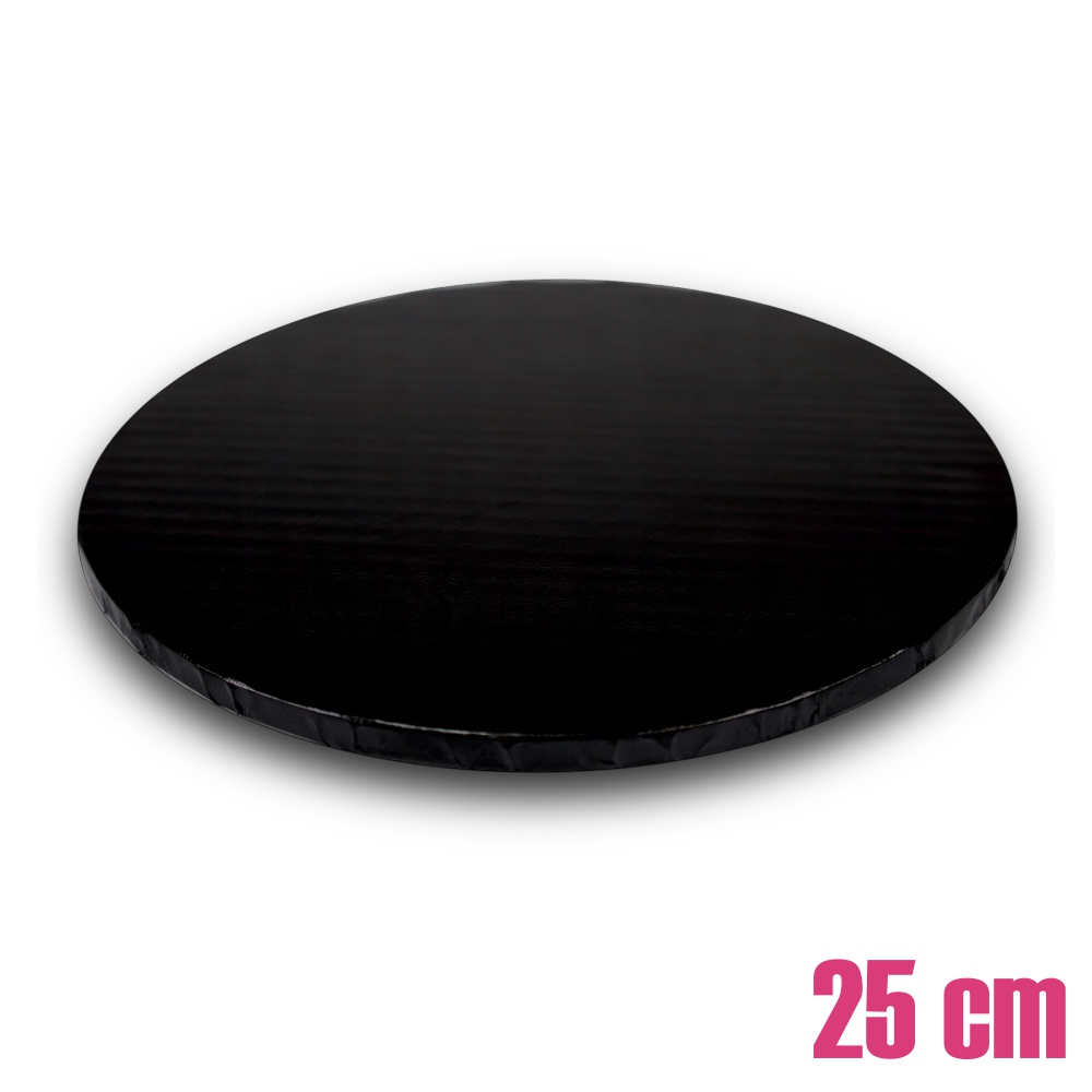 podkład pod tort sztywny gruby 25 30 34 cm czarny