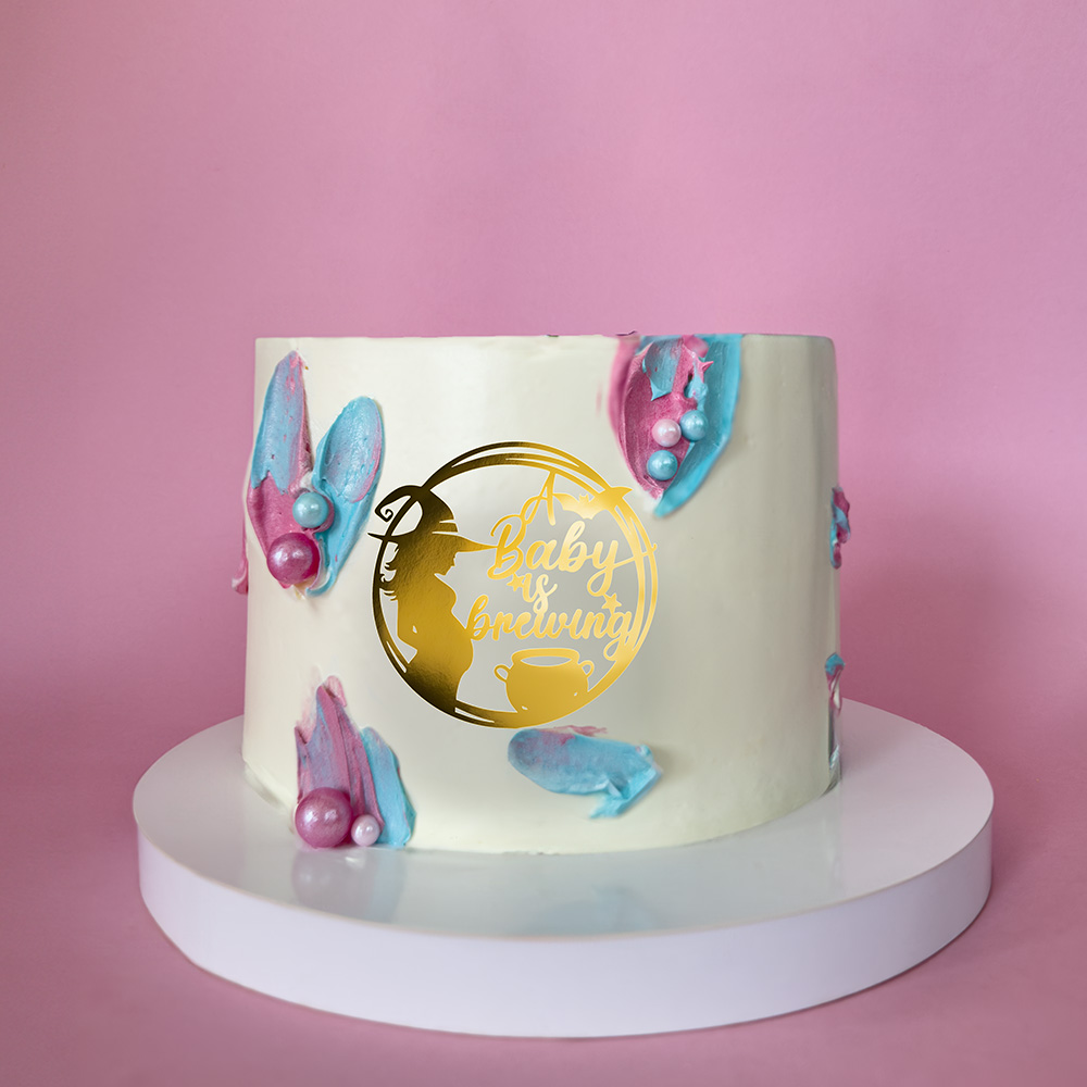 Topper na tort Baby is brewing