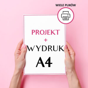Wydruk na tort z projektem