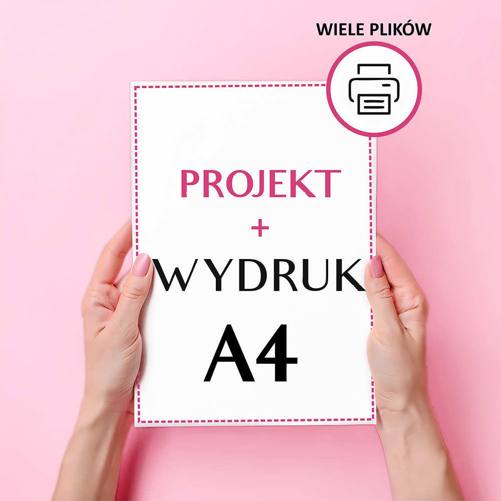 Wydruk na tort z projektem