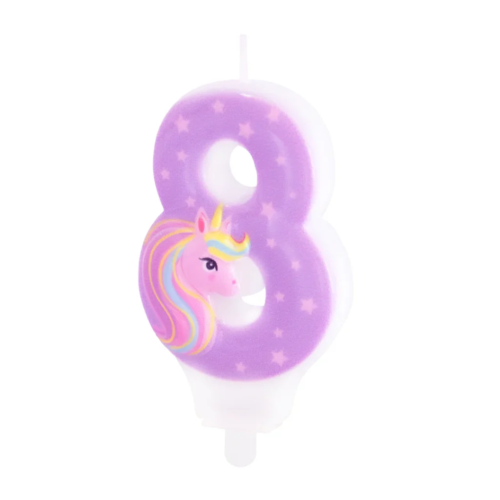 Świeczka Jednorożec urodziny dla dziewczynki unicorn