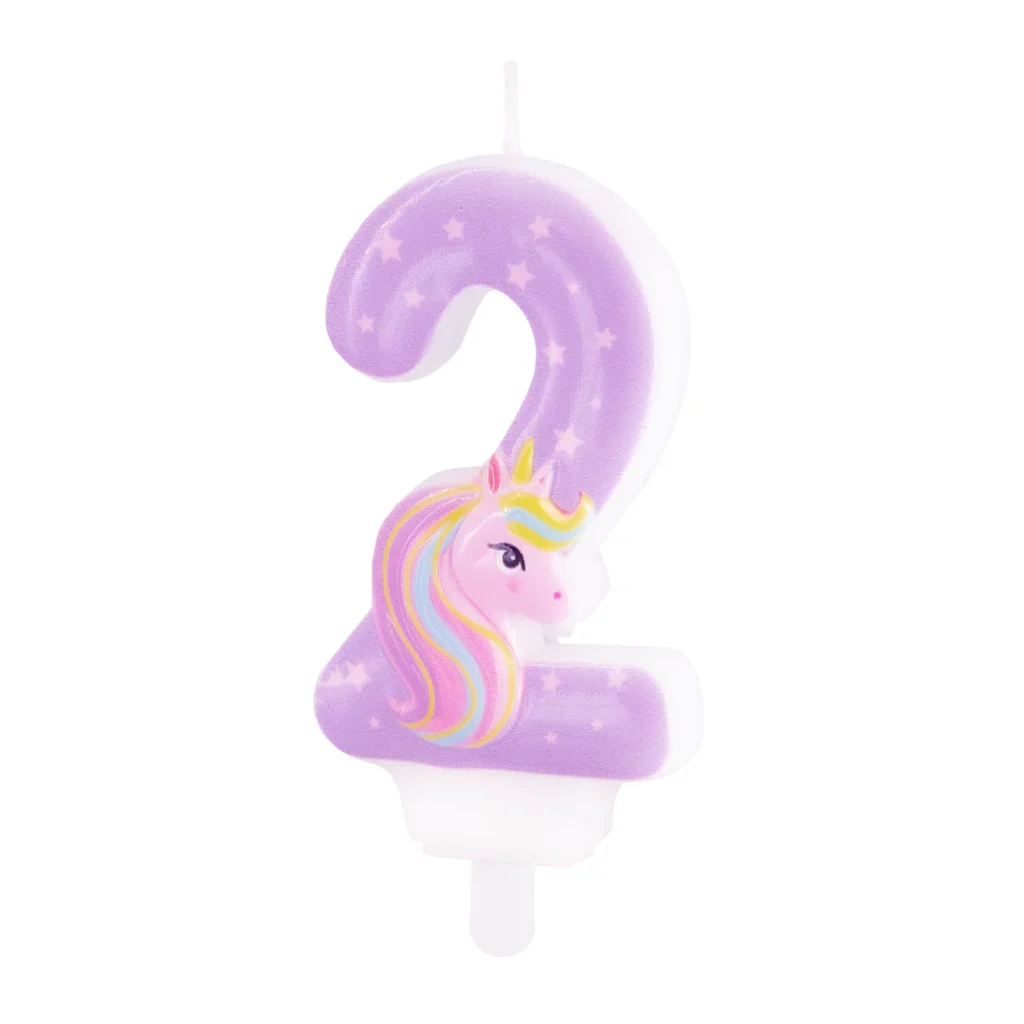 Świeczka Jednorożec urodziny dla dziewczynki unicorn