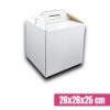 Pudełko na ciasto z rączką 26x26x25 cm