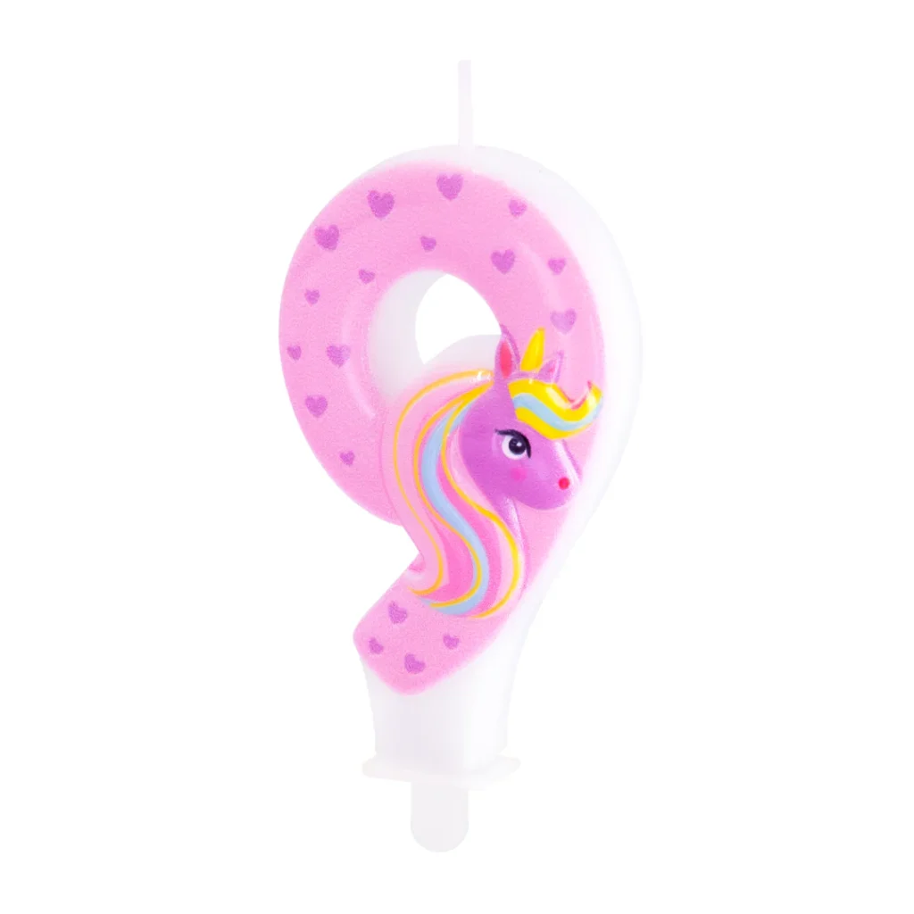 Świeczka Jednorożec urodziny dla dziewczynki unicorn