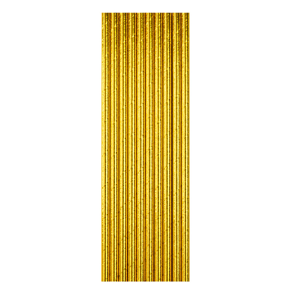 Złote papierowe słomki 10 sztuk