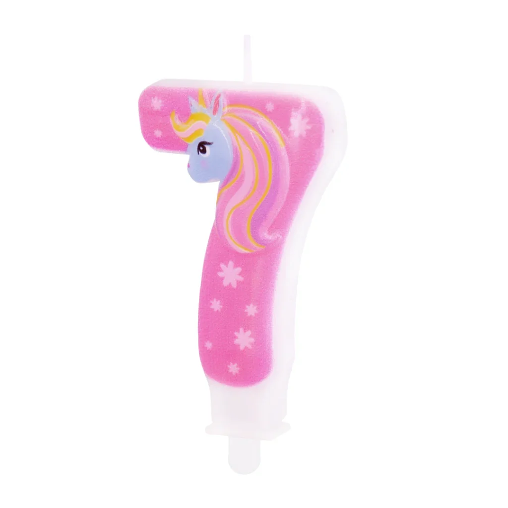 Świeczka Jednorożec urodziny dla dziewczynki unicorn