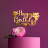 Topper Happy Birthday Kotki