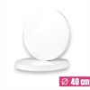 Biały podkład pod tort 40 cm z oklejonym bokiem