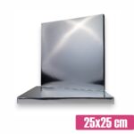 Kwadratowy podkład pod tort srebrny 25x25 cm