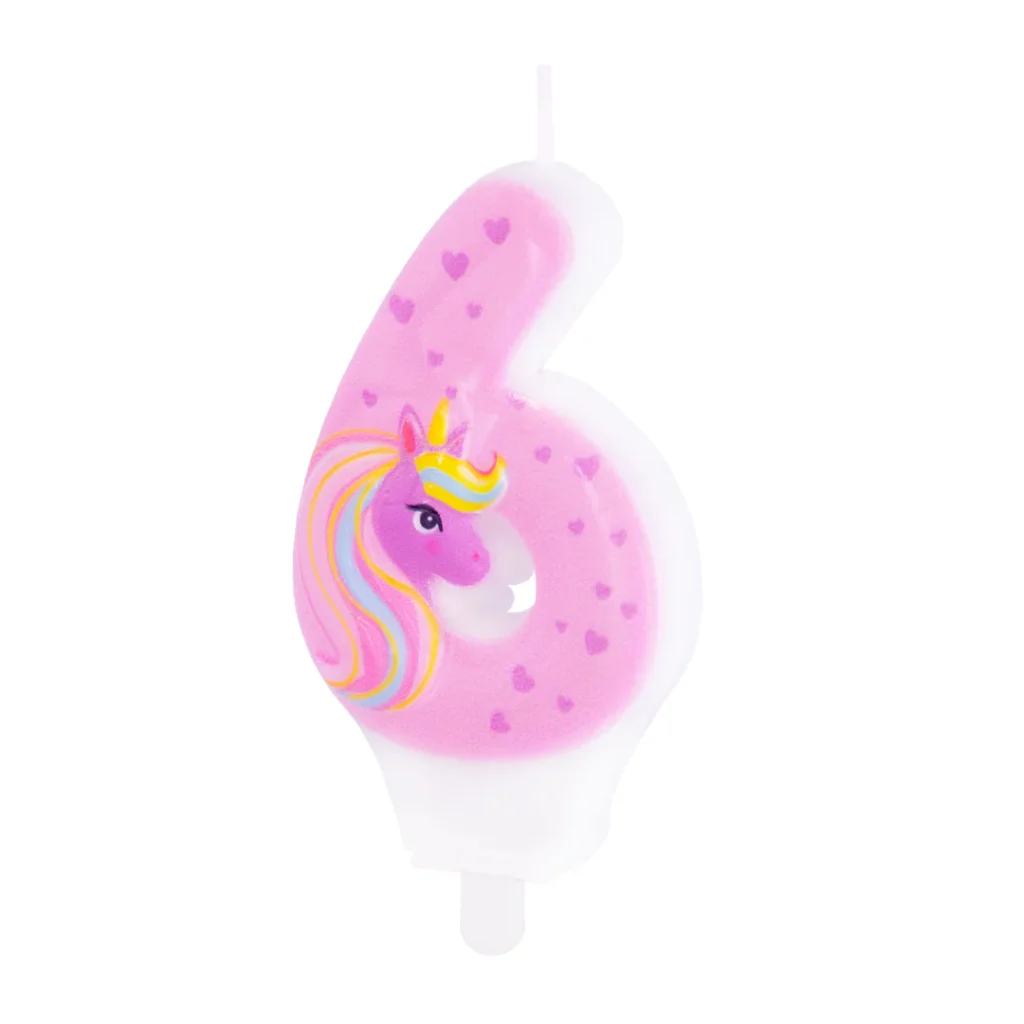 Świeczka Jednorożec urodziny dla dziewczynki unicorn