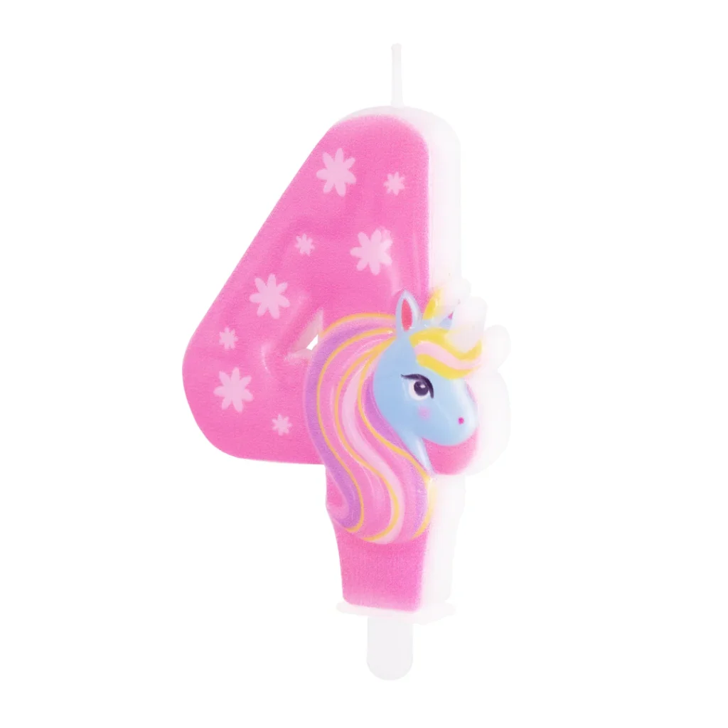 Świeczka Jednorożec urodziny dla dziewczynki unicorn