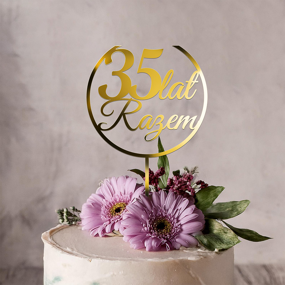 Indywidualny topper na rocznicę ślubu