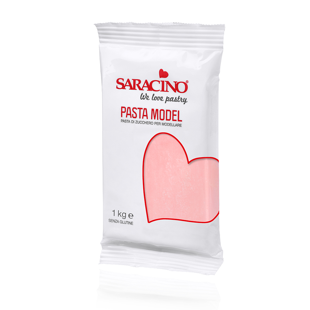 Różowa masa cukrowa 1kg Saracino