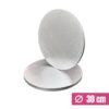 Podkład pod tort srebrny 30 cm
