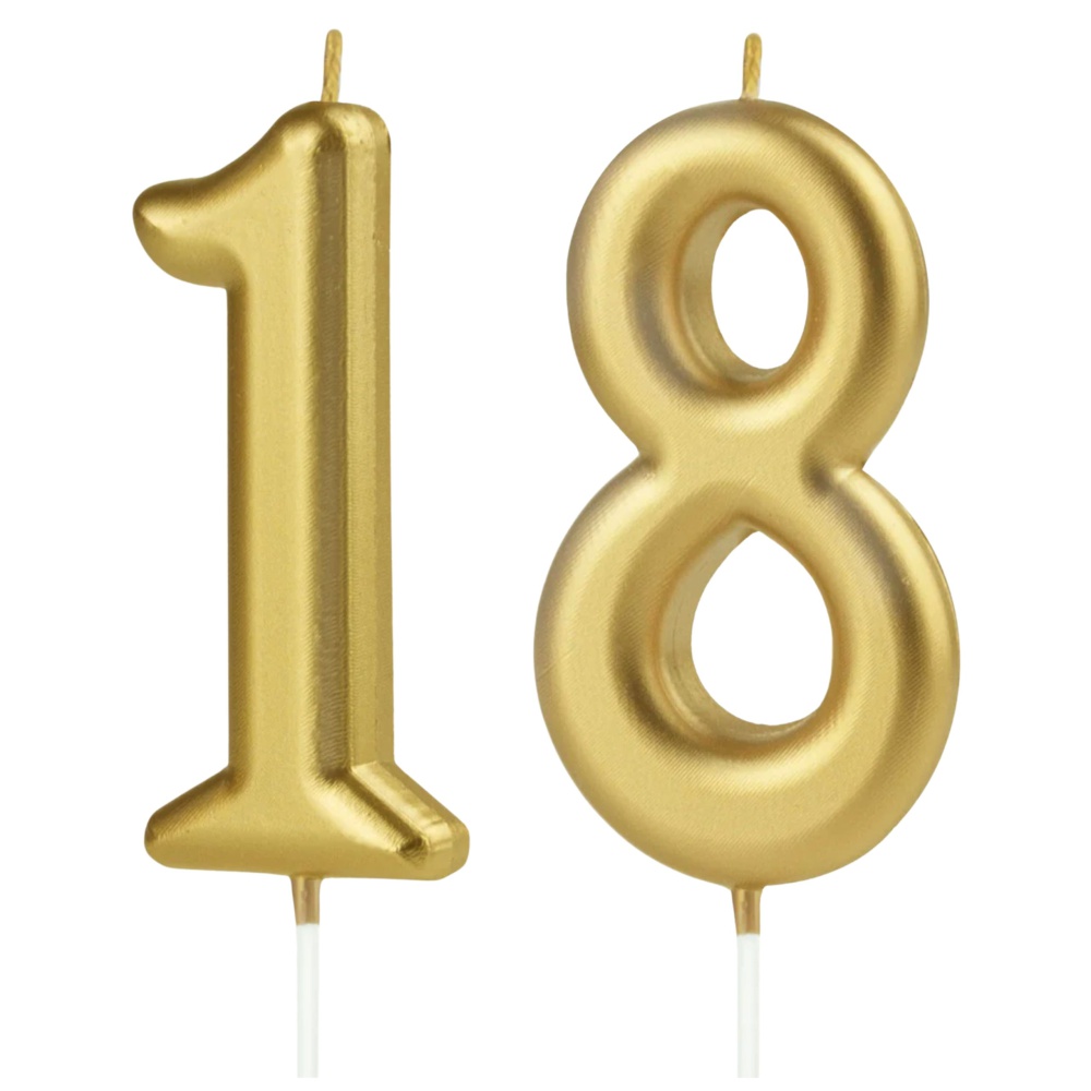 ŚWIECZKI NA TORT 18 OSIEMNATKA