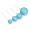 Błękitne kule do dekoracji tortów