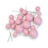 Różowe kule do dekoracji tortów