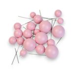 Różowe kule do dekoracji tortów