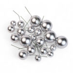 Srebrne kule do dekoracji tortów