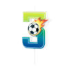Świeczka piłka nożna cyfra 3