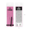 Różowe słomki papierowe 10 sztuk