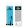 Niebieskie słomki papierowe 10 sztuk