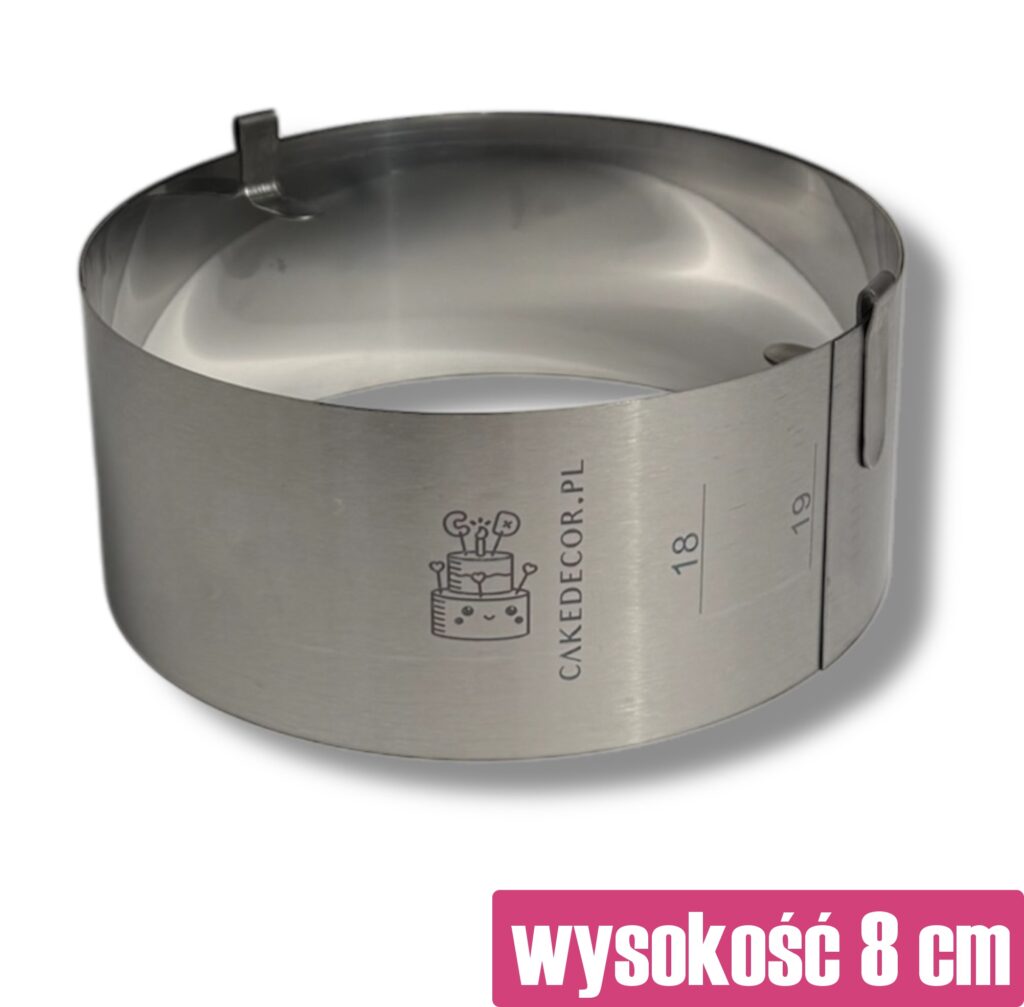 Forma regulowana 18-30 cm. do ciast okrągła RANT wysokość 8 cm.