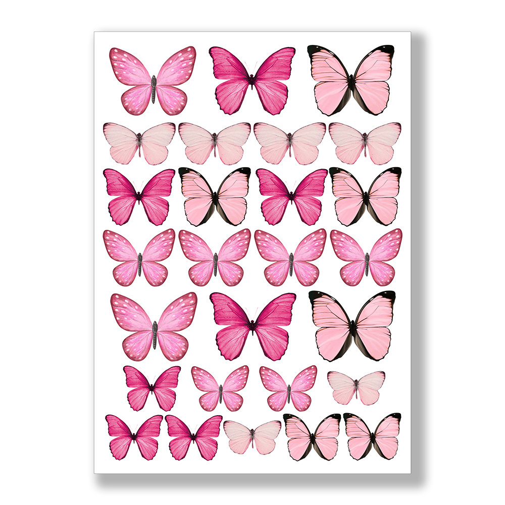 Dekoracje na tort motylki