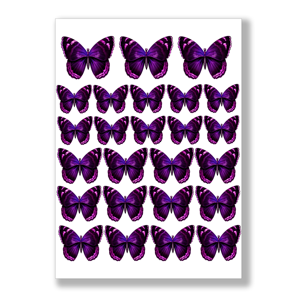 Motylki na tort z opłatka