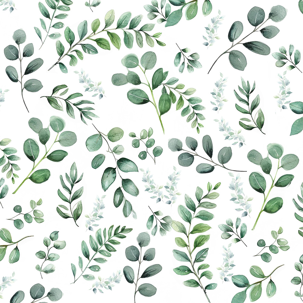 Opłatek na tort komunijny eukaliptus