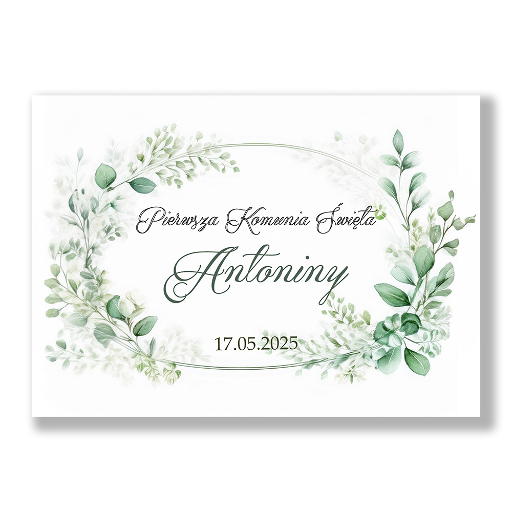 Opłatek prostokątny na tort komunijny