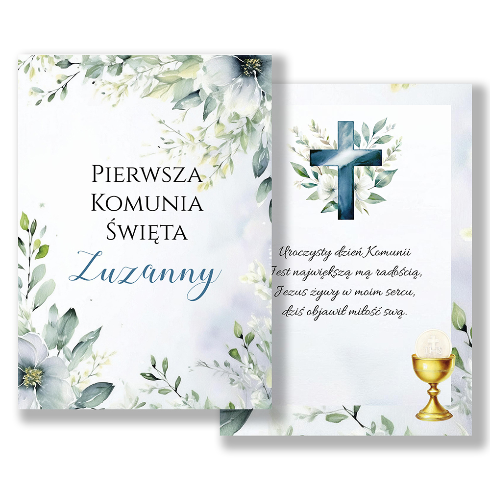 Książka opłatek na Pierwszą Komunię Świętą