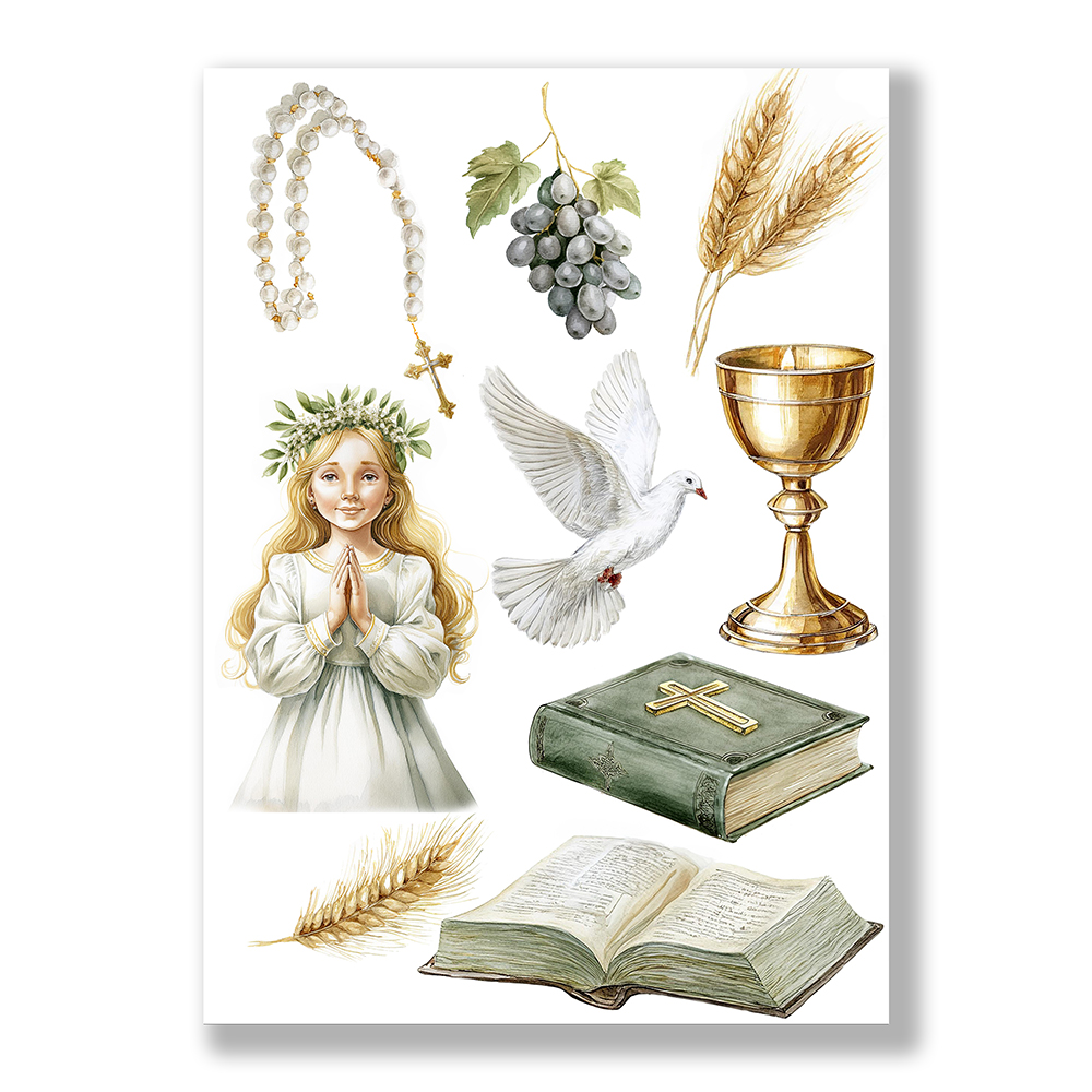 Opłatek komunijny dla dziewczynki