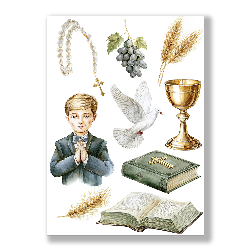 Opłatek komunijny dla chłopca